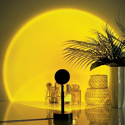 Projecteur LED Merkury Sunset Lamp 4-en-1 avec 4 filtres de couleur Projecteur lampe couchersoleil