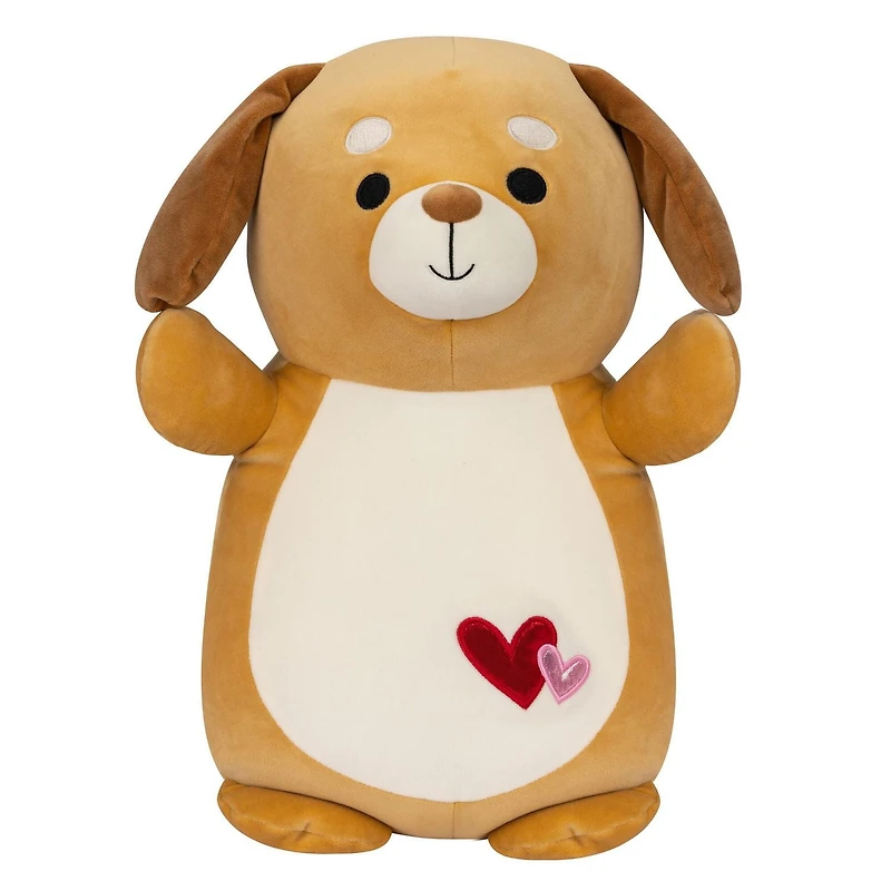 Squishmallows Hugmees Valentines 10” – Brown Dog