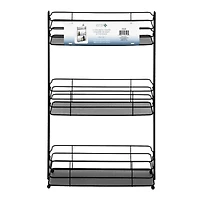 Era Tour de bain à trois niveaux Slim Mesh, noir 15.32x24.40po Tour de bain à trois niveaux