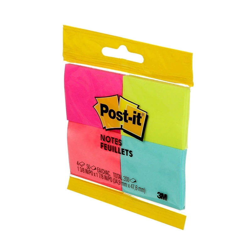 Feuillets Post-it®, collection Cape Town, 4 cm x 5 cm (1 1/2 po x 2 po) 653-4-N-C Post-it(R) Fillets