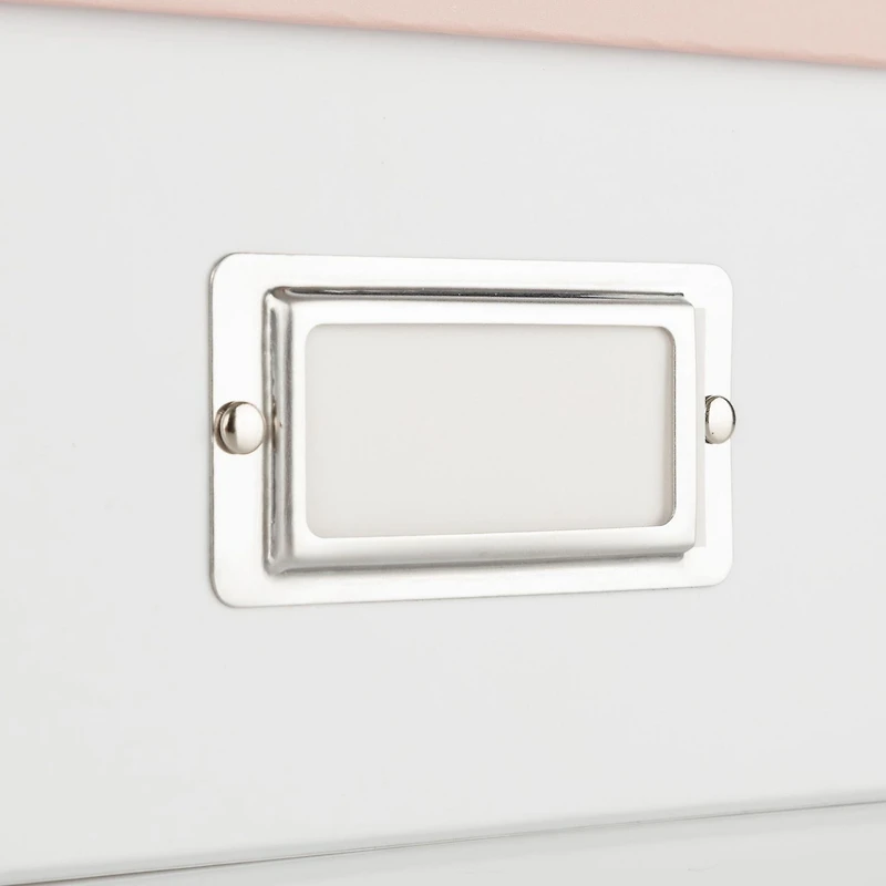 Pinnacle Frames and Accents Photo Box Pink and White