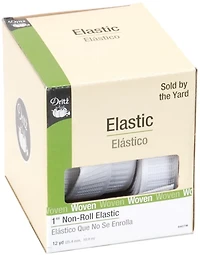 Élastique non-roulant Dritz 1", blanc, 12 yd