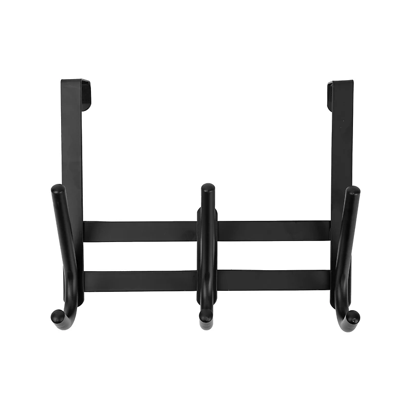 Era Barre à 3 crochets Zeus pour dessus de porte noir, 10.24 x 8.74po 10,24 x 8,74 po