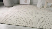 Rug Branch Tapis d'intérieur touffeté à la main moderne bohème gris beige Maya
