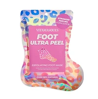Masque exfoliant pour les pieds Vitamasques Ultra Peel à l'extrait de noix de coco et d'ananas, 1 paire Des pieds doux avec Ultra Peel