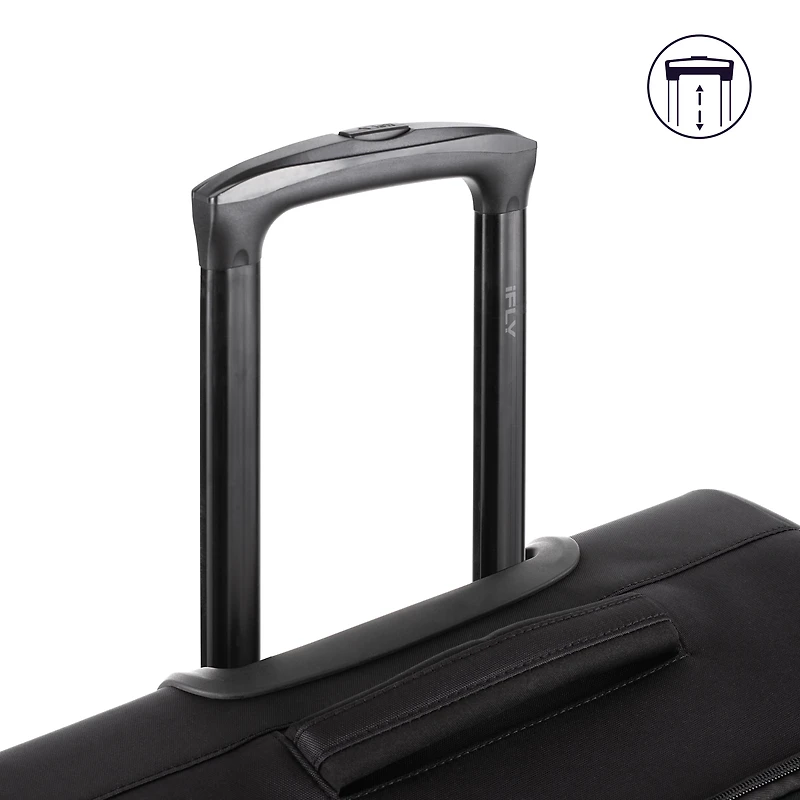 Grande valise souple en soute iFLY Fibertech 28 po, noir