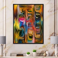 Designart Fusion des couleurs II ART MURAL À CADRE FLOTTÉ