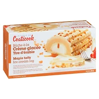 Bûche à la crème glacée érable Coaticook
