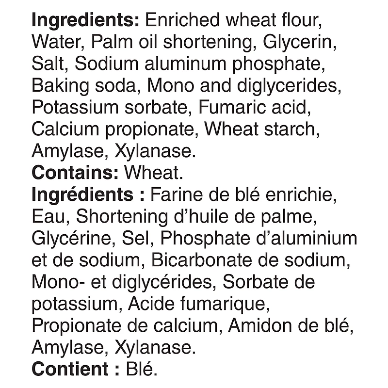 Old El Paso Bols de Tortilla Souples à la farine, 189 g, 8 unités 189g
