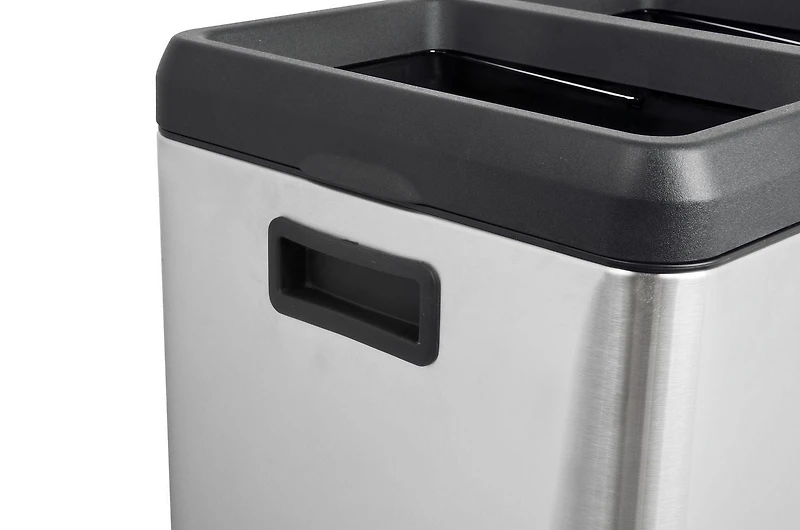 The Step N' Sort 60 L Open Top 3-Compartment Trash and Recycling Sorter