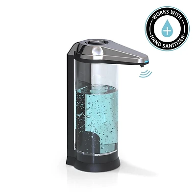 Better Living Products 70181 TOUCHLESS XL Hands Free Automatic Soap and Sanitizer Dispenser Black and Stainless Steel