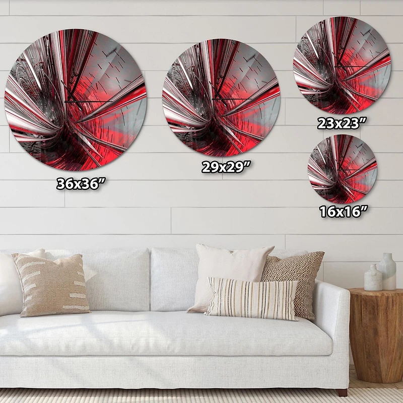 Designart Fractal 3D Profondément au Milieu horloge murale