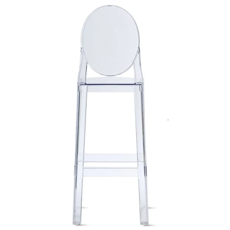 Heavenly Collection Clear Plastic Counter Stool For Dining Areas