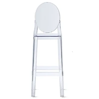 Heavenly Collection Clear Plastic Counter Stool For Dining Areas