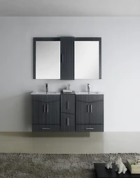 American Imaginations 58-in. W Vanity Base Set Dawn Grey AI-18133