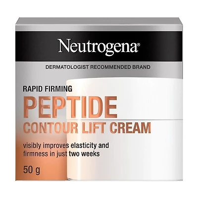 Neutrogena Rapid Firming Peptide Contour Lift Cream - Anti Aging Facial Contour Cream for Firmer looking Skin, 50 g