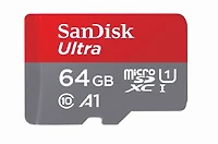 SanDisk Ultra® microSDXC™ UHS-I card, 64GB, Works with Chromebook