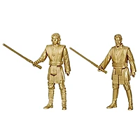 Star Wars Saga Skywalker, figurines Obi-Wan Kenobi et Anakin Skywalker de 9,5 cm du film Star Wars: La revanche des Sith