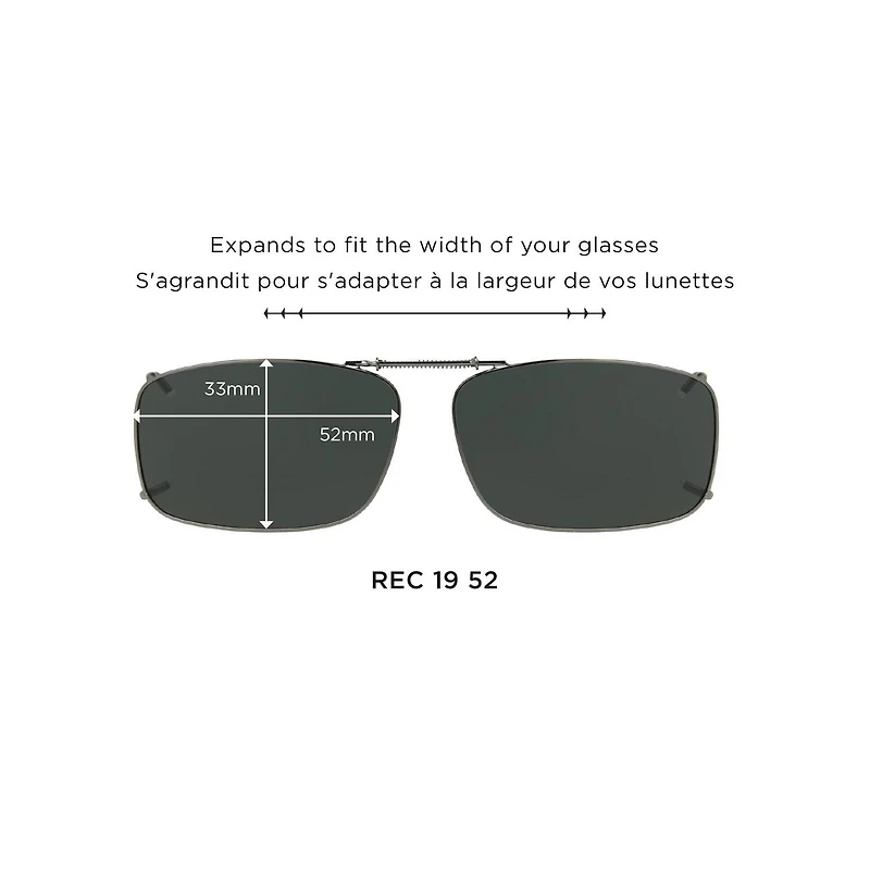 Foster Grant Polar Optics Clipons Sunglasses