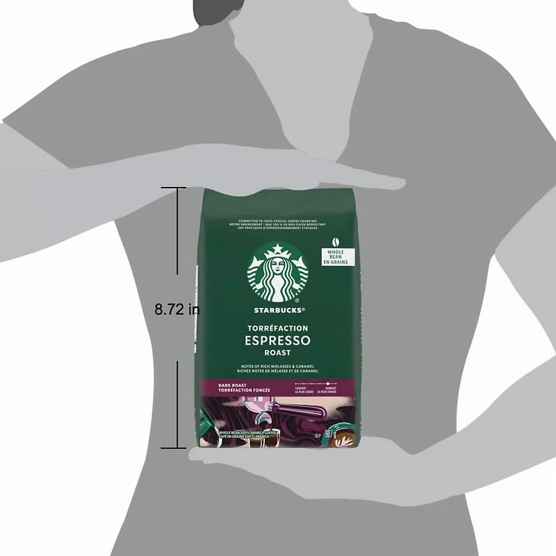 STARBUCKS Espresso Roast Coffee Whole Bean 907 g