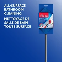 Vadrouille Bath Magic Vileda - Vadrouille Salle de Bain, Manche Télescopique 1 pièce