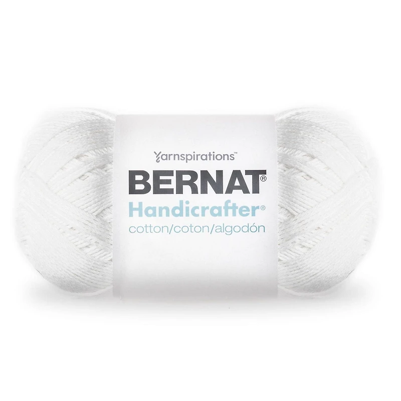Bernat® Handicrafter® Yarn, Cotton #4 Medium, 14oz/400g, 710 Yards, Economical size versatile yarn