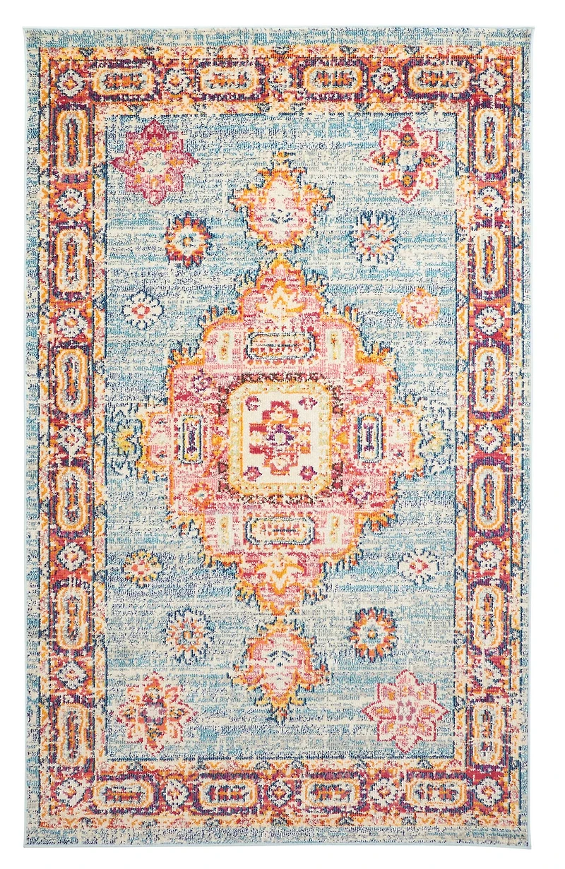 ECARPET Tapis Traditionnel Lotus pour Salon, Chambre, Salle A Manger, Entrée, Couloir et Plus Encore.