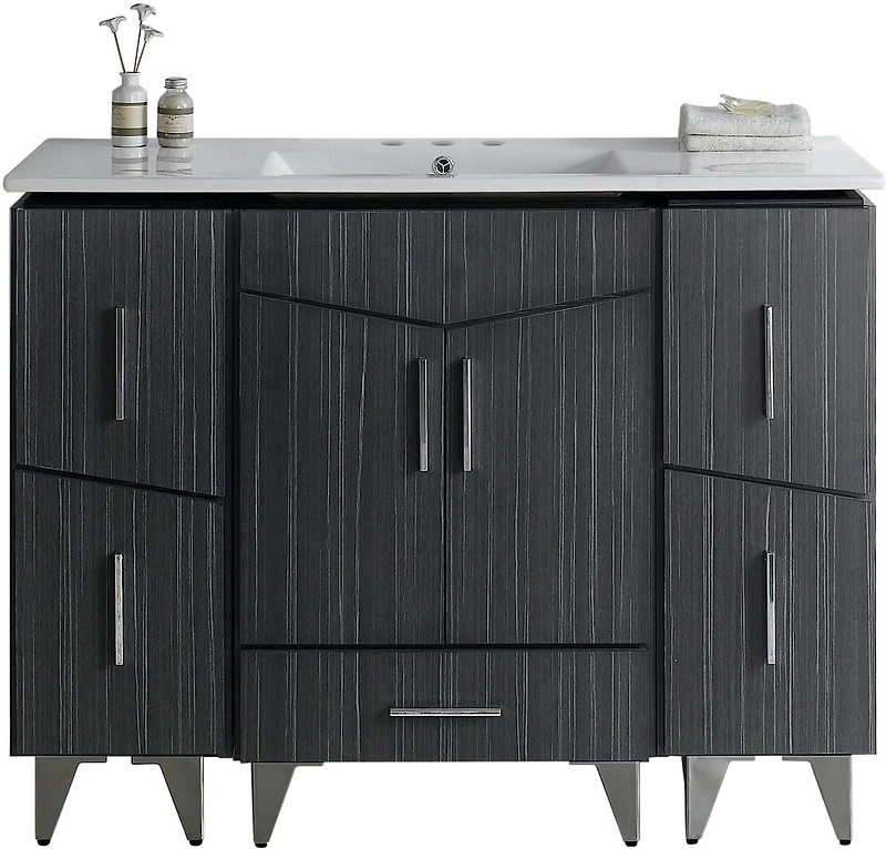 Imaginations Américaines 48 po W Vanity Set  Gris