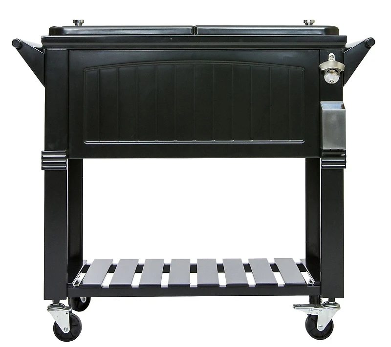 Permasteel Refroidisseur de Patio de Style Antique 80QT - Noir