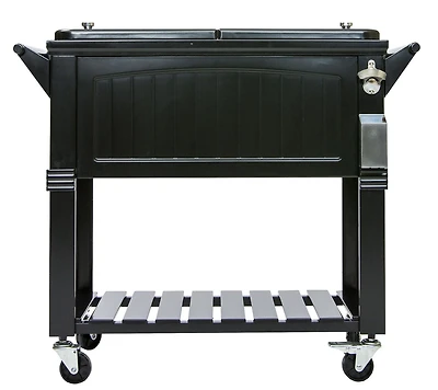 Permasteel Refroidisseur de Patio de Style Antique 80QT - Noir