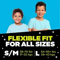 Ninjamas Boys Bedwetting Nighttime Underwear, Size L (64-95+ lbs), 34 Count