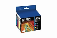 Epson T252120-BCS Standard-Capacity Black and Colour Combo-Pack Ink Cartridges