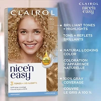 Clairol Nice'n Easy Permanent Hair Dye, 100% Gray Coverage