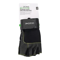 GoZone PRO Weight Gloves – Wrist Wrap Style – S/M – Black/Lime