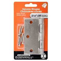 CHARNIÈRE CARRÉE 3-1 / 2 - NICKEL CHARNIÈRE 3-1 / 2 SQR NKL