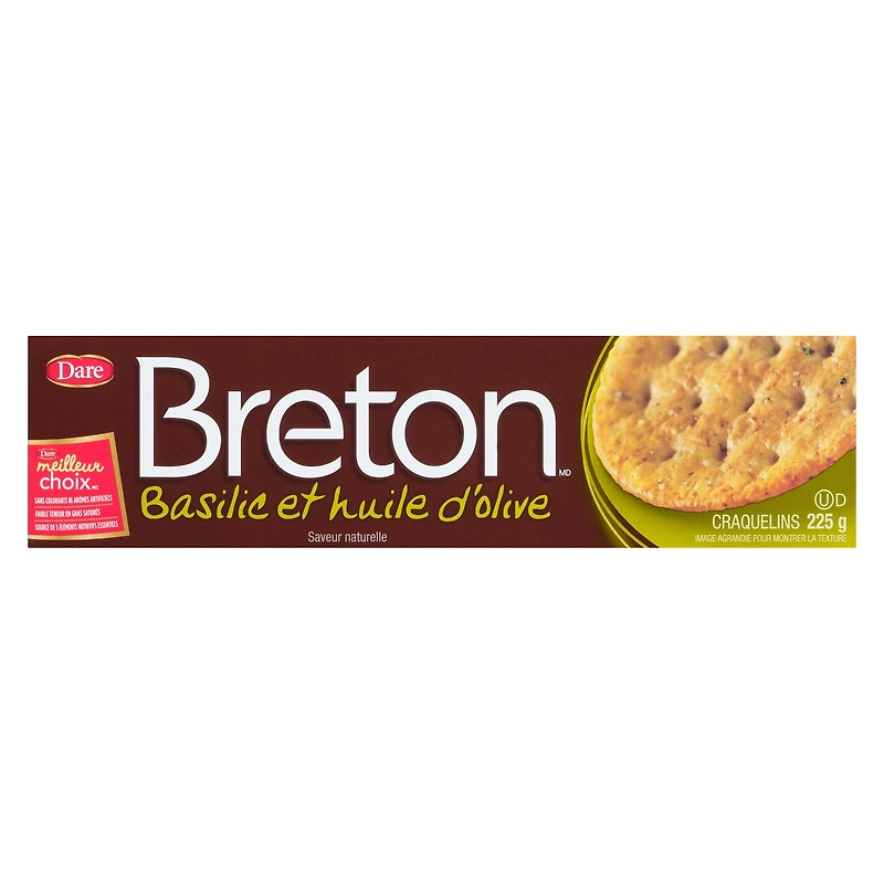 Breton Basil & Olive Oil Crackers, Dare