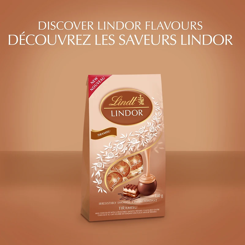 Lindt LINDOR Tiramisu Truffles Bag, 150g, LINDT LINDOR TIRAMISU 150G BAG