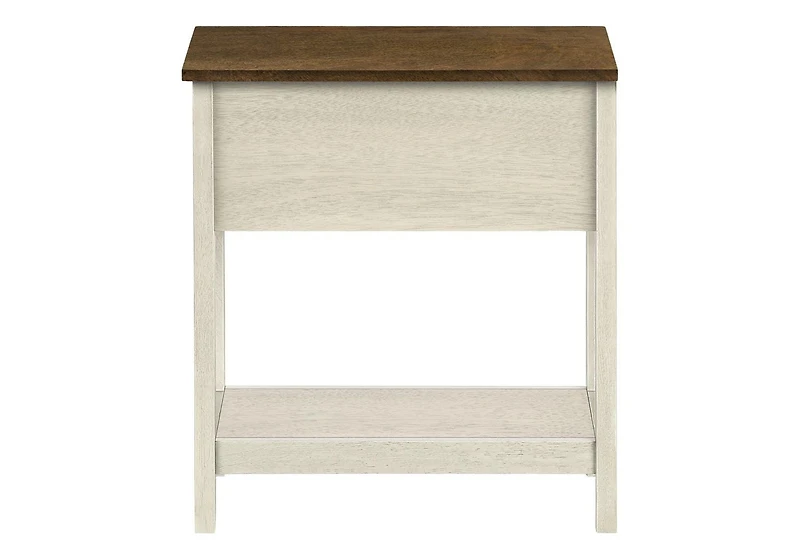 Monarch Specialties  Table D'appoint, Bout, Table D'appoint, 2 Niveaux, Étroit, Chambre À Coucher, Lampe, Tiroir De Rangement, Placage Gris, Transitionnel