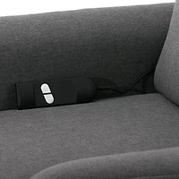 Fauteuil inclinable électrique rembourré Ashley de CorLiving pour adultes avec coussin de tête supplémentaire!