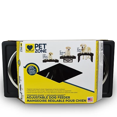 Pet Zone Designer Diner™ Mangeiore Réglable pour Chien Mangeiore Réglable pour Chien