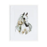 Art encadré avec passe-partout White Horse de Hometrends