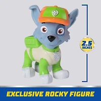 Pat'Patrouille : Camion de recyclage compacteur avec figurine Rocky et véhicule compacté transformable, jouets pour garçons et filles à partir de 3 ans PAW Rocky