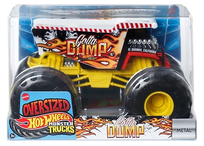 Hot Wheels Monster Trucks, Oversized Monster Truck in 1:24 Scale, Gotta Dump