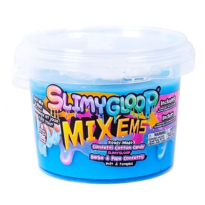 SLIMYGLOOP® Confetti Cotton Candy Bucket, 8 oz.