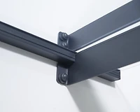 CANOPIA par PALRAM Nancy Ensemble d'auvent de porte de 3 pi x 7 pi - Gris