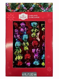 Période festive Guirlande de cloches de 6 pieds multicolore Période festive Guirlande de cloches de 6 pieds