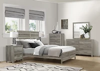Topline Home Furnishings Weathered Grey 6pc King Bedroom Set
