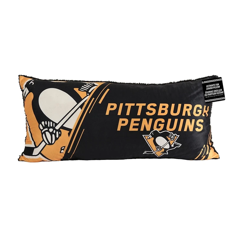 Oreiller de corps des penguins de pittsburgh de la LNH