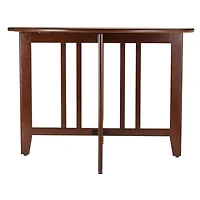 Alamo Double drop leaf round table in Walnut Finish - 94142