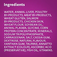 WHISKAS FAVOURITES Kitten Wet Morsels in Gelled Gravy Salmon Flavour Pouch Cat Food, 85g